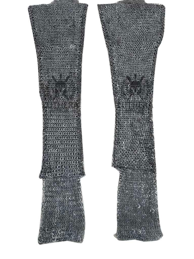 Chainmail Chausses Mild Steel 9mm 18gauge Flat Ring With Flat Solid Ring Dome Riveted