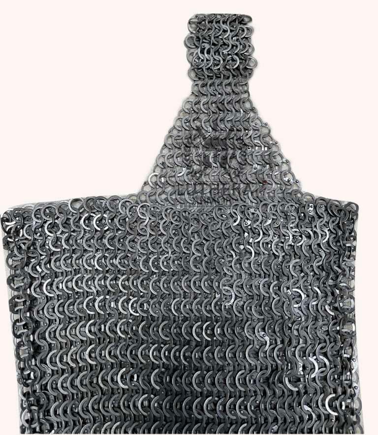 Chainmail Chausses Mild Steel 9mm 18gauge Flat Ring With Flat Solid Ring Dome Riveted