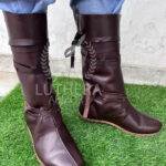 Viking Leather Boots Oseberg Brown