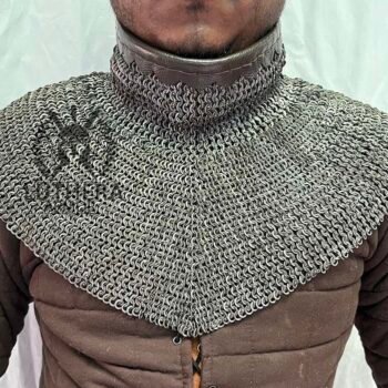 Chainmail Standard 6MM Flat Ring Riveted Alternating Solid Ring