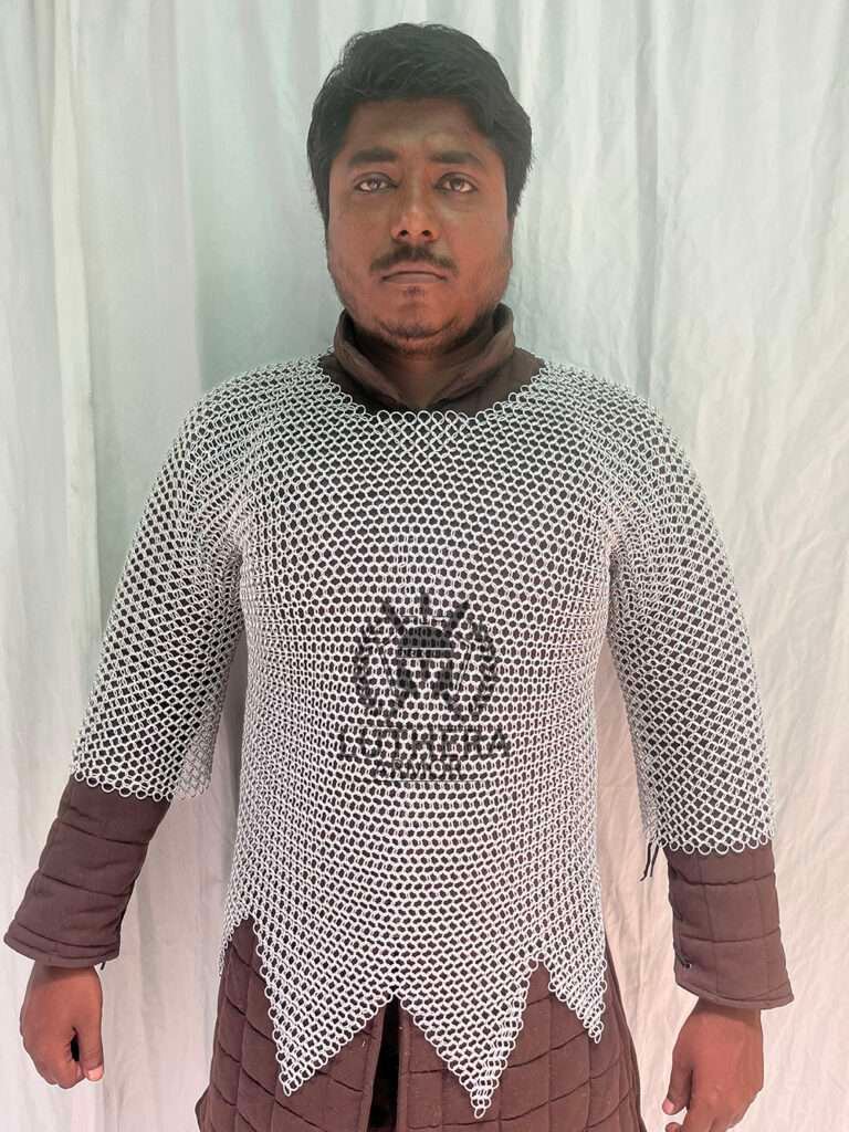 Butted Chainmail Haubergeon 10mm 16 Gauge Aluminum