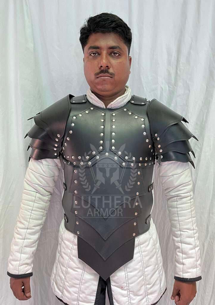 Medieval Leather Body Armor For Larp Event