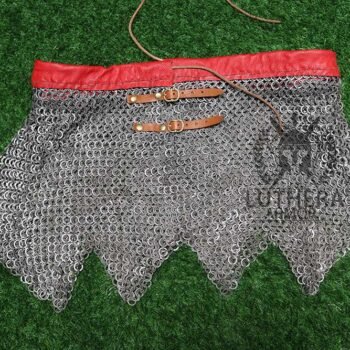 Chainmail Skirt - 9MM Flat Ring Riveted with Solid Ring Zig Zag