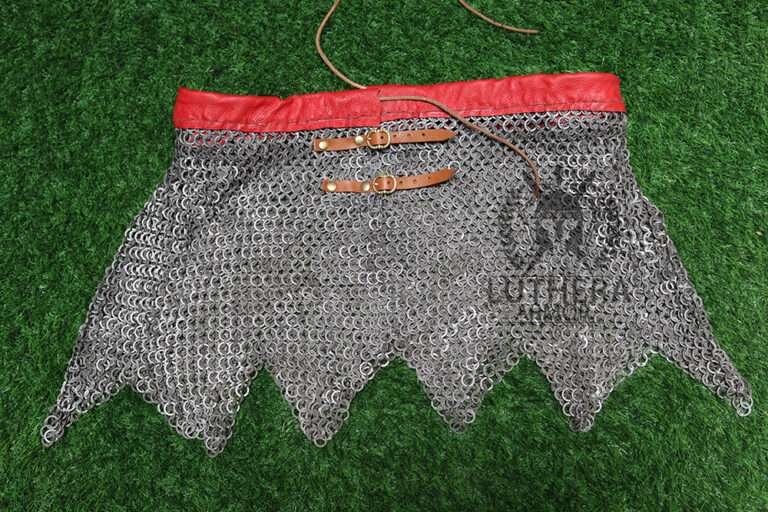 Chainmail Skirt - 9MM Flat Ring Riveted with Solid Ring Zig Zag
