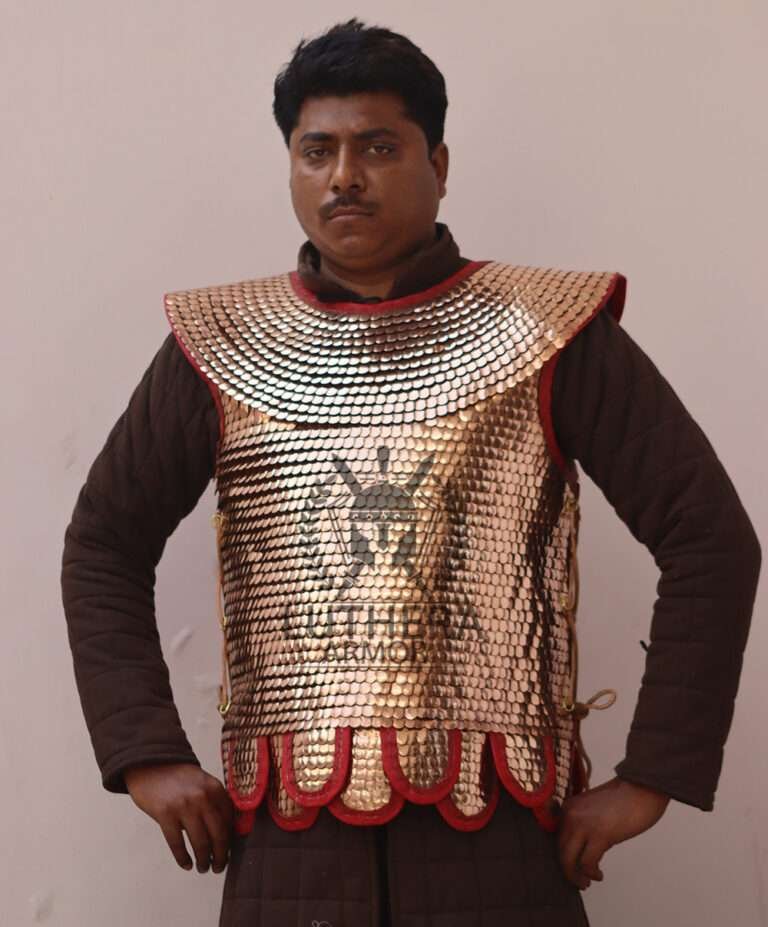 Roman Lorica Squamata Armor Brass Scale (15x25 MM) for Reenactment