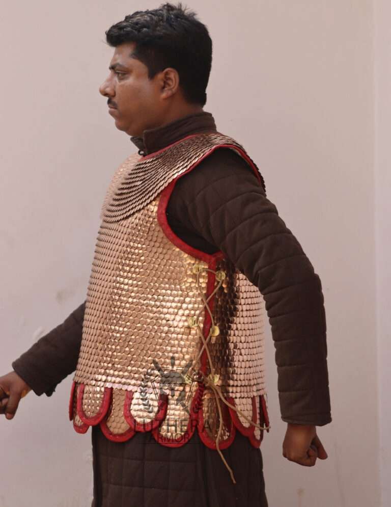 Roman Lorica Squamata Armor Brass Scale (15×25 MM) for Reenactment