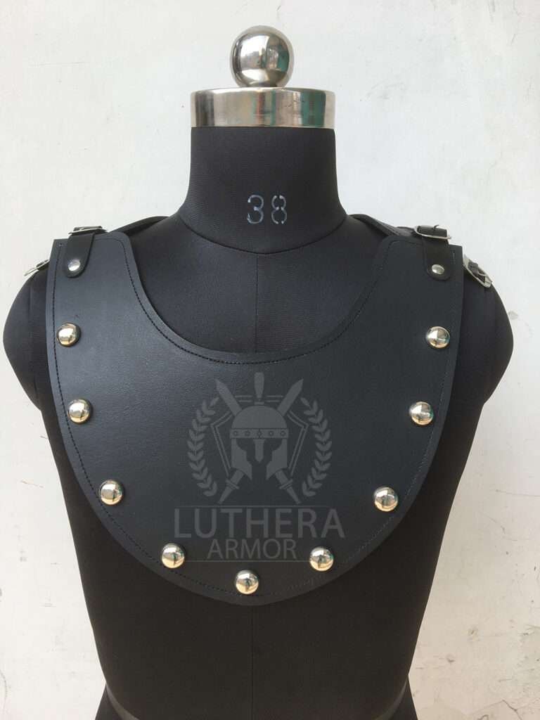 Medieval Leather Gorget Neck Protection