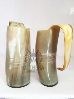 The Original Handcrafted Authentic Viking Drinking Horn Tankard for Beer Mead Ale Medieval Inspired