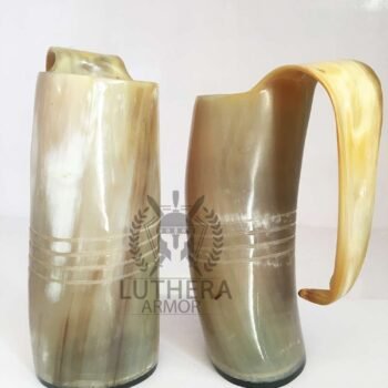 The Original Handcrafted Viking Drinking Horn Tankard for Beer