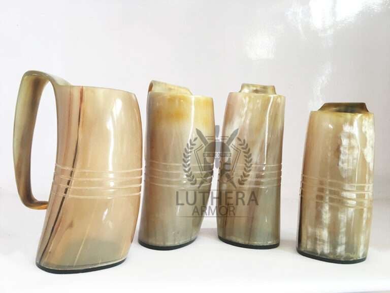 The Original Handcrafted Authentic Viking Drinking Horn Tankard for Beer Mead Ale Medieval Inspired