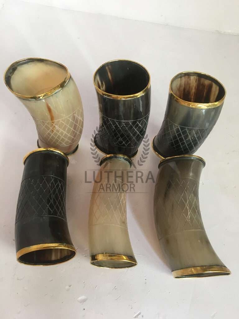 Authentic Viking Drinking mug Inspired Vessel with Food Safe Coating for Beer | Viking Drinking 6″ Horn