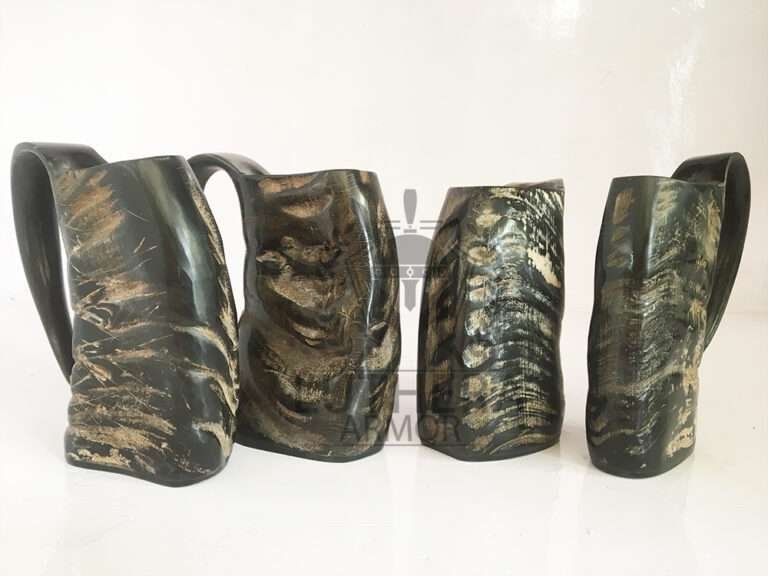 Natural Buffalo Horn Mug Tankard Viking Drinking Mug