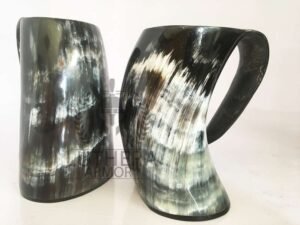 Handcrafted Authentic Viking Drinking Horn - Image 3