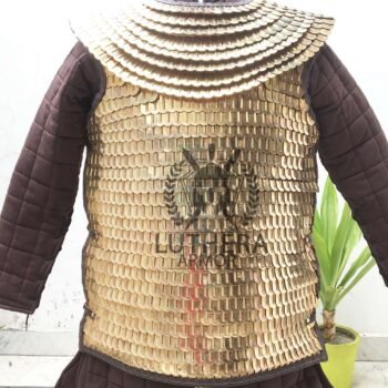 Brass Scale Lorica Squamata Roman Empire with Leather Edges