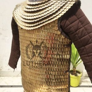 Brass Scale Armour ,Lorica squamata to the Romans, Greek Scale Armor, Scale armor