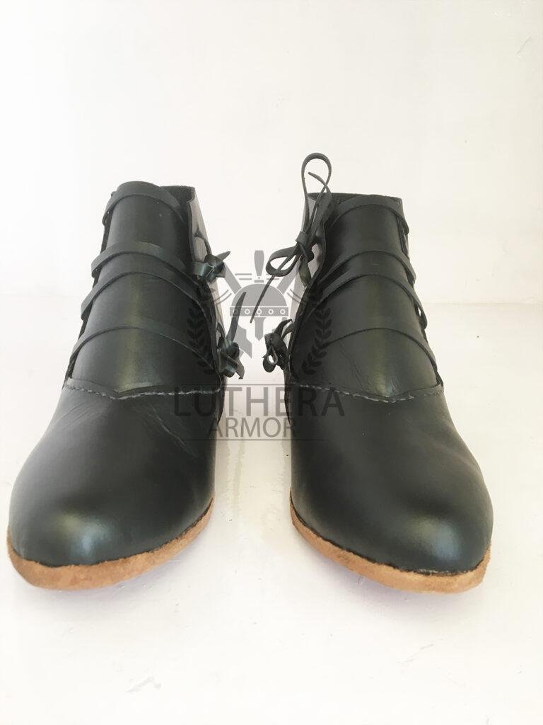 Medieval Side Laced Ankle Boots
