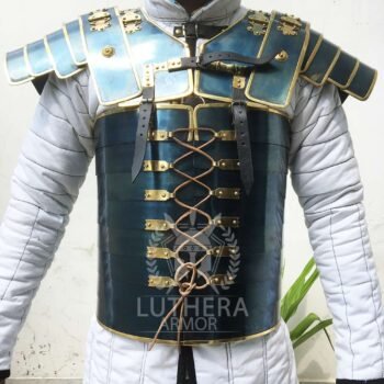 Roman Lorica Segmentata Blue Anitc 1.2MM Steel