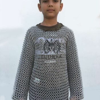 Butted Chainmail Shirt For 10-15 yrs child Aluminum 10MM - 16 Gauge