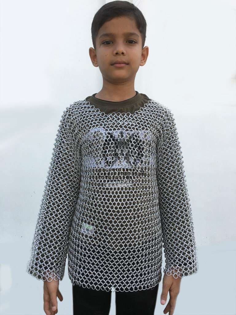 Butted Chainmail Shirt For 10-15 yrs child Aluminum 10MM - 16 Gauge