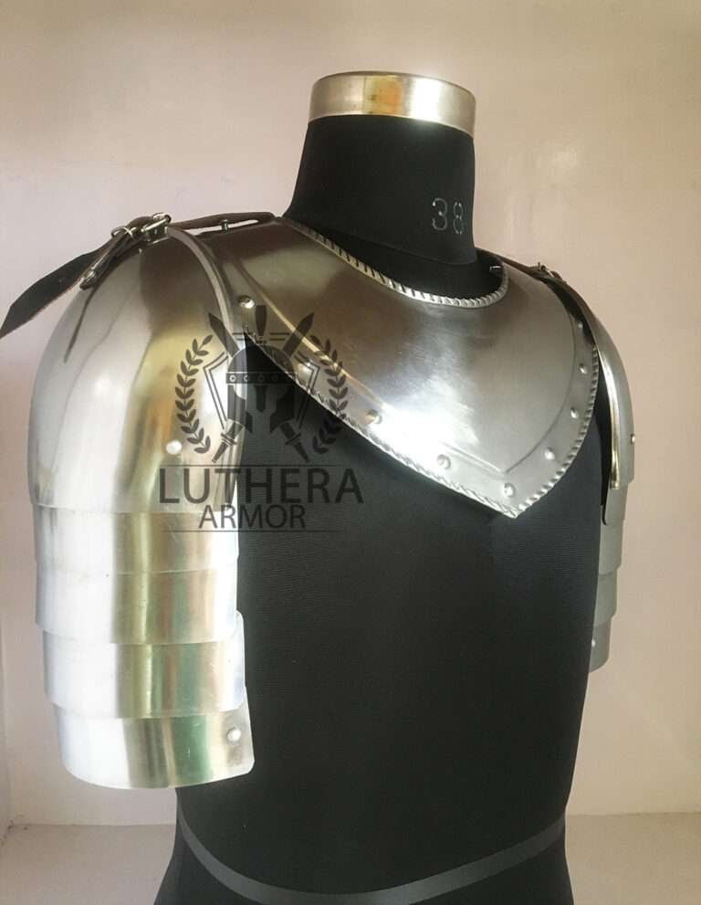 Medieval Gorget Spaulders Shoulder Set 1.2MM Steel