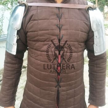 Medieval Pauldrons arm Simple XIV Century Steel Pauldrons