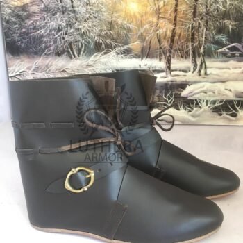 Medieval Buskins With Buckle Fastening