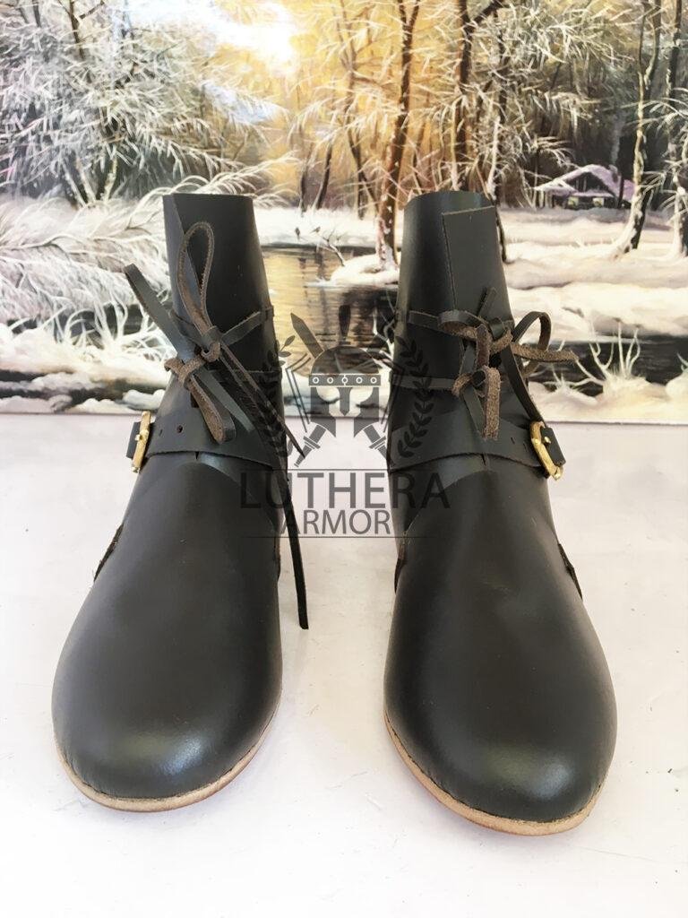 Medieval Buskins With Buckle Fastening