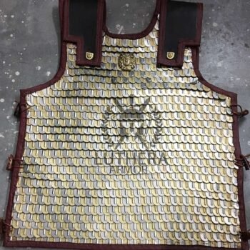 Brass Scale Lorica Squamata For Reenactment 36x26 MM