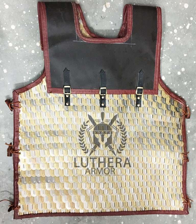 Brass Scale Lorica Squamata For Reenactment 36×26 MM