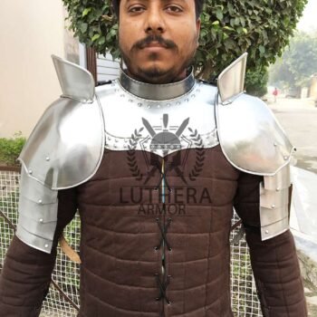 Medieval Gorget paulders Arm & Shoulder Set