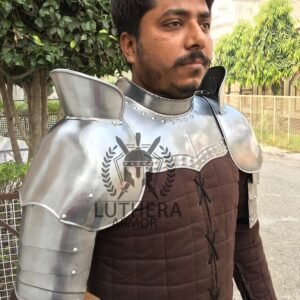 Medieval Gorget Spaulders Arm & Shoulder Set