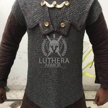 Chainmail Lorica Hamata - 6MM Round Ring Riveted Alternative Solid Rings