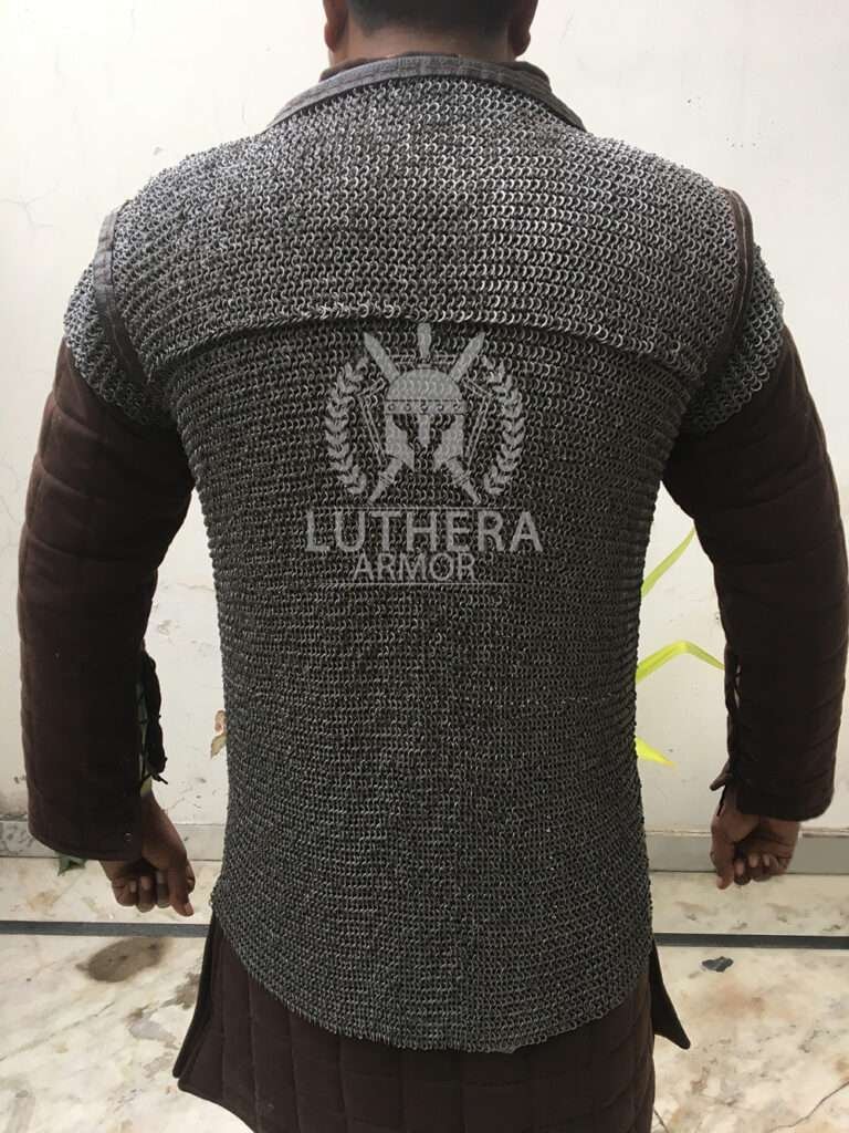 Chainmail Lorica Hamata – 6MM Round Ring Riveted Alternative Solid Rings