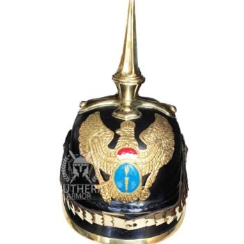 German Pickelhaube Helmet Leather Pickelhauben