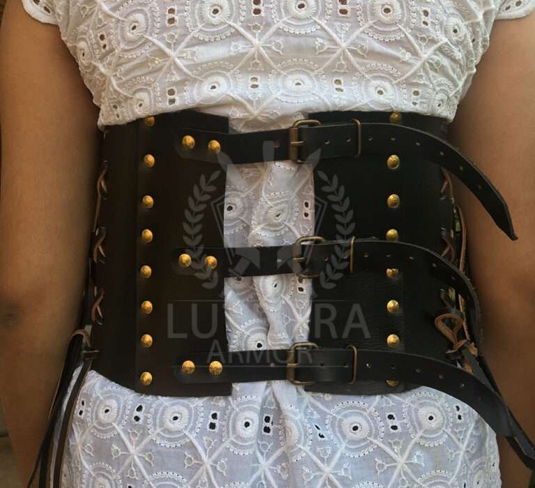 Medieval Leather Corset Belt For Renfaire