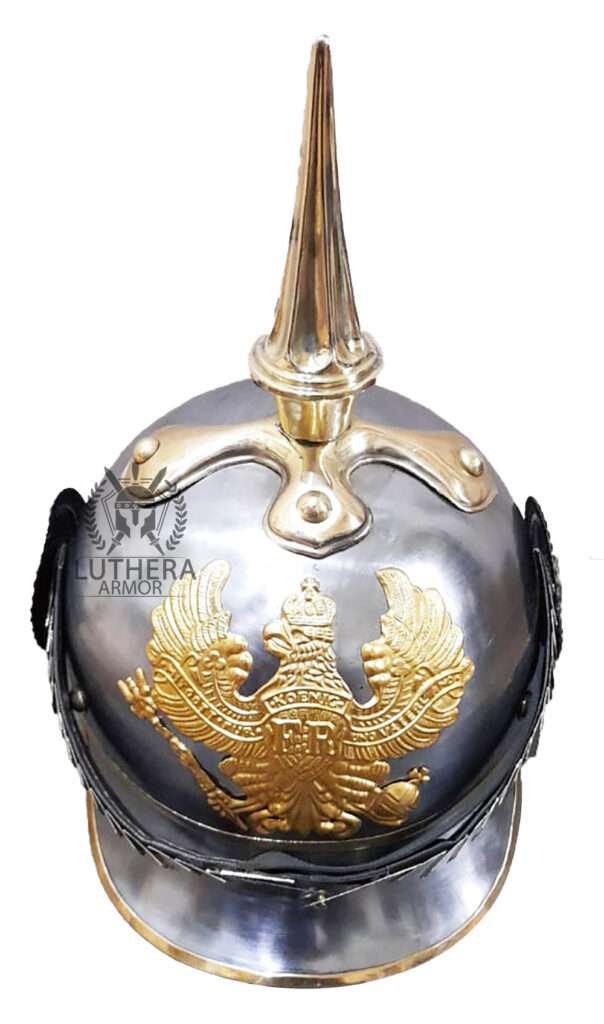 German Pickelhaube Helmet Prussian Helmet WW1 Helmet Long Spike