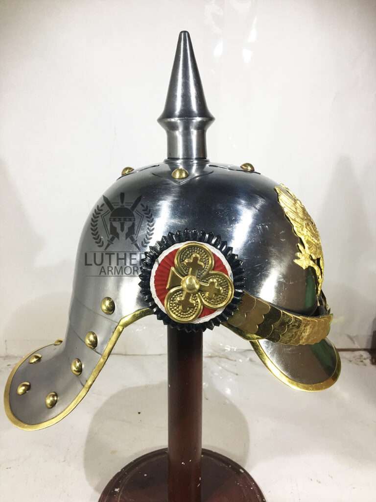 German Pickelhaube Helmet Prussian Helmet WW1 Helmet Long Spike