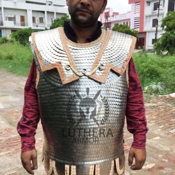 Roman Lorica Squamata Armor Tin Brass 15x25 MM