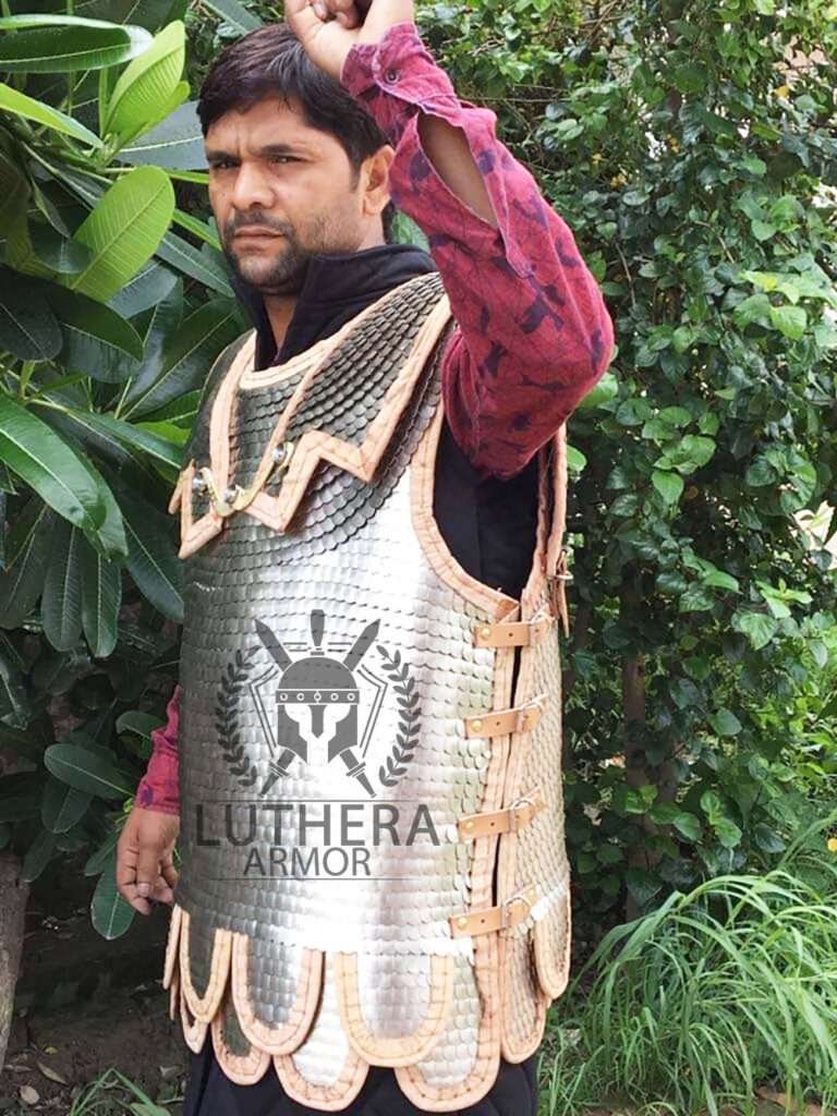 Roman Lorica Squamata Armor Tin Brass 15×25 MM