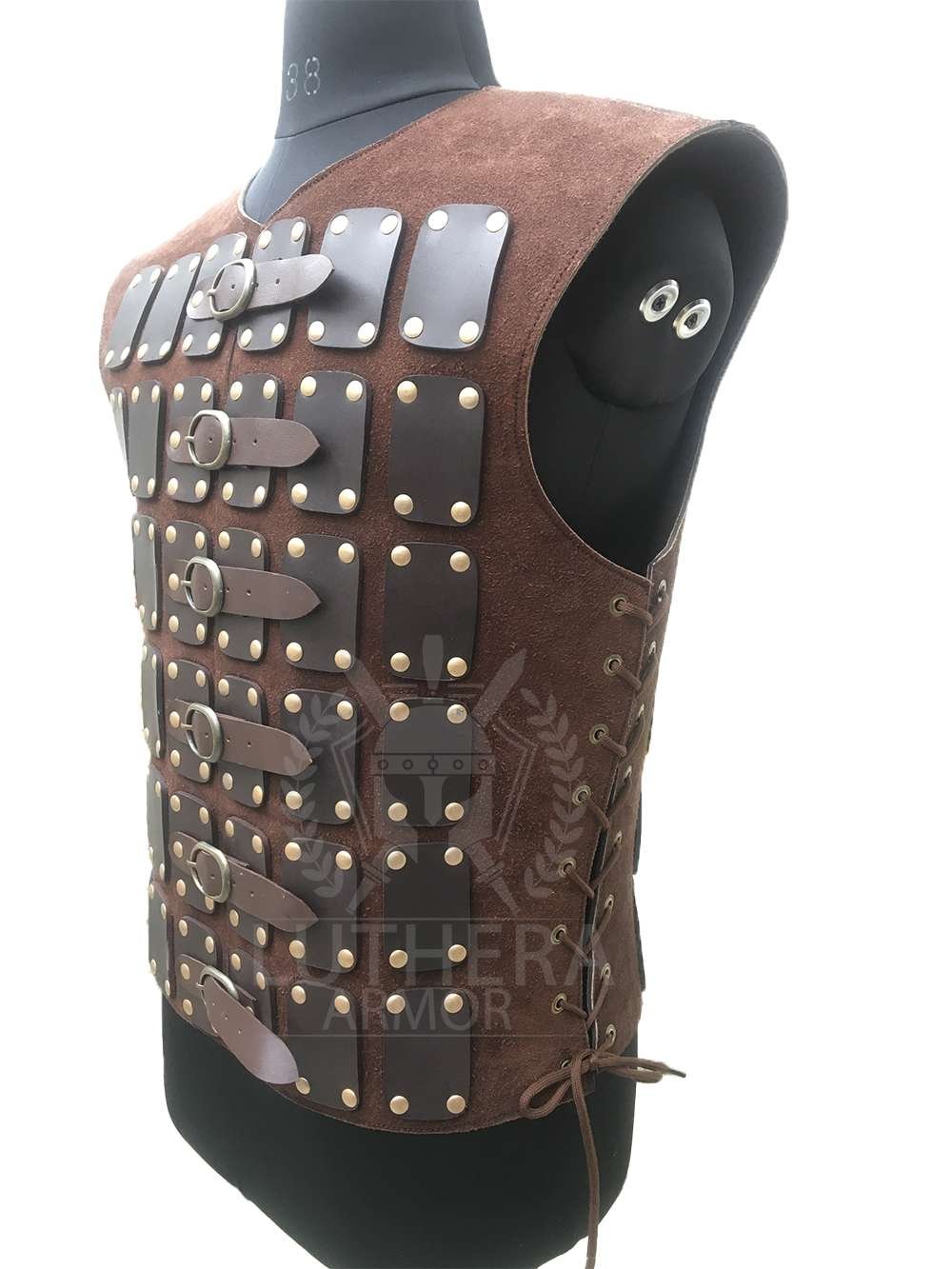 Leather Brigantine -Leather body armor - Luthera Armor