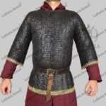 Chainmail Haubergeon 9mm Ring Riveted Washer with Brass Trim