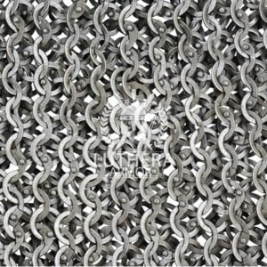 Chainmail Skirt – Mild Steel Flat Ring with Solid Ring Dome Riveted