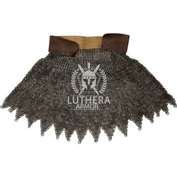 Chainmail Aventail 9MM Flat Ring Riveted Alternating Solid Rings