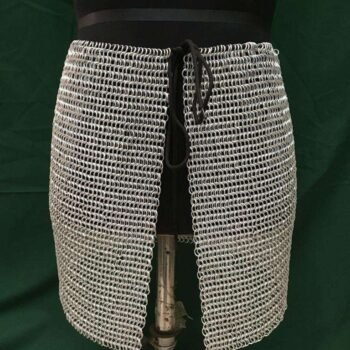 Chainmail Skirt - Aluminium 10MM Butted Rings Front Open