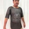 Chainmail Shirt - Mild Steel Round Ring Dome Riveted - Image 3