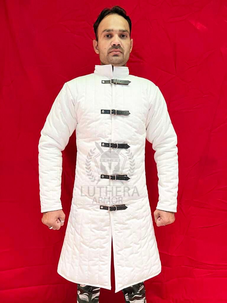 Vintage Renaissance Armor Fantasy Gambeson | Padded Medieval Gambeson Larp Jacket | Armor Gambeson For Christmas Gift | Black Friday Sale