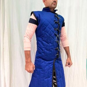 Renaissance Gambeson For LARP and Medieval Events | Medieval Sleeveless Gambeson of XI-XV Centuries | Padded Jacket Armor For Christmas Gift