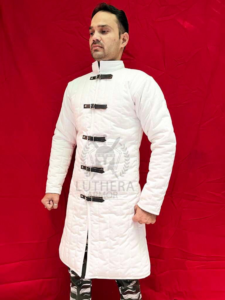 Vintage Renaissance Armor Fantasy Gambeson | Padded Medieval Gambeson Larp Jacket | Armor Gambeson For Christmas Gift | Black Friday Sale