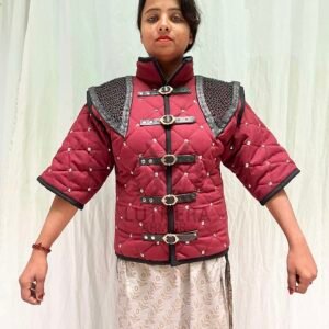 Medieval Chainmail Armor Reenactment Female Gambeson | Medieval Viking Gambeson | Theater And Drama Cosplay Costume For Christmas GIft