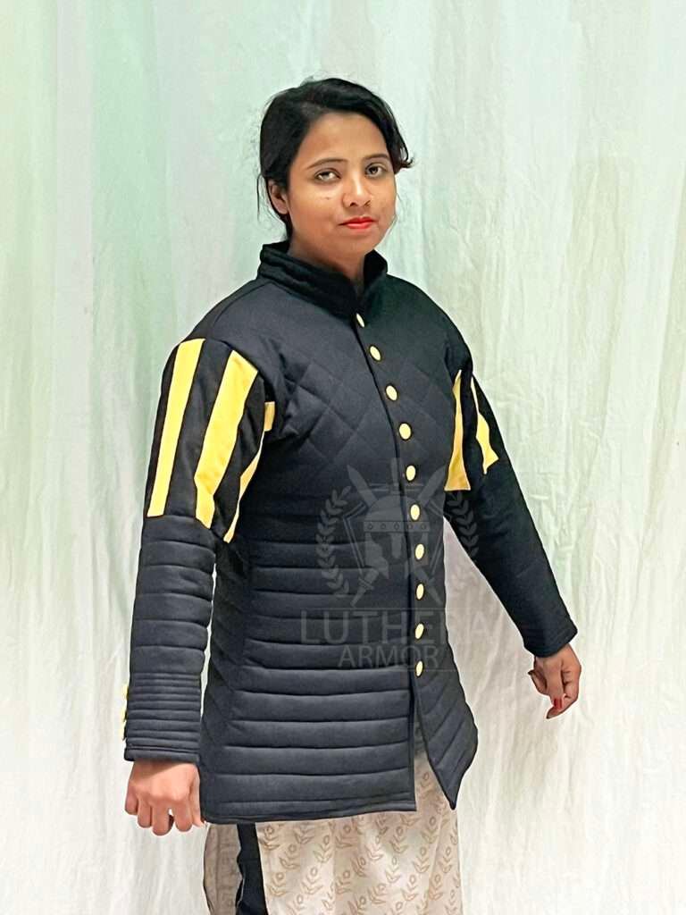 Medieval Padded Gambeson Black